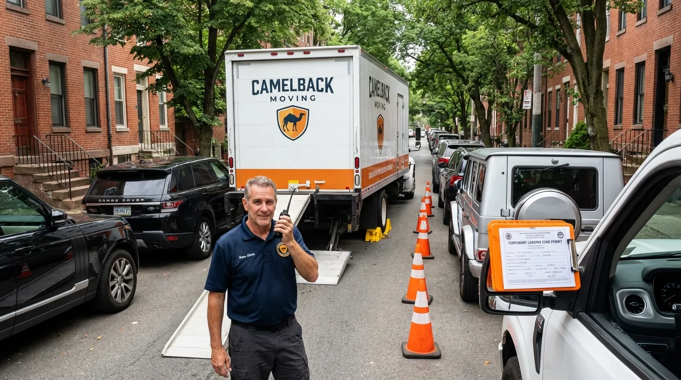 City street loading permit setup in Old Orchard Beach, ME